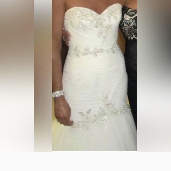 Enzoani Dresses & Skirts - Enzoani Wedding Dress "the Gretchen" jewel embellishments